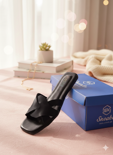 Criss Cross Strap Flat Slippers for Women –  Casual Slides