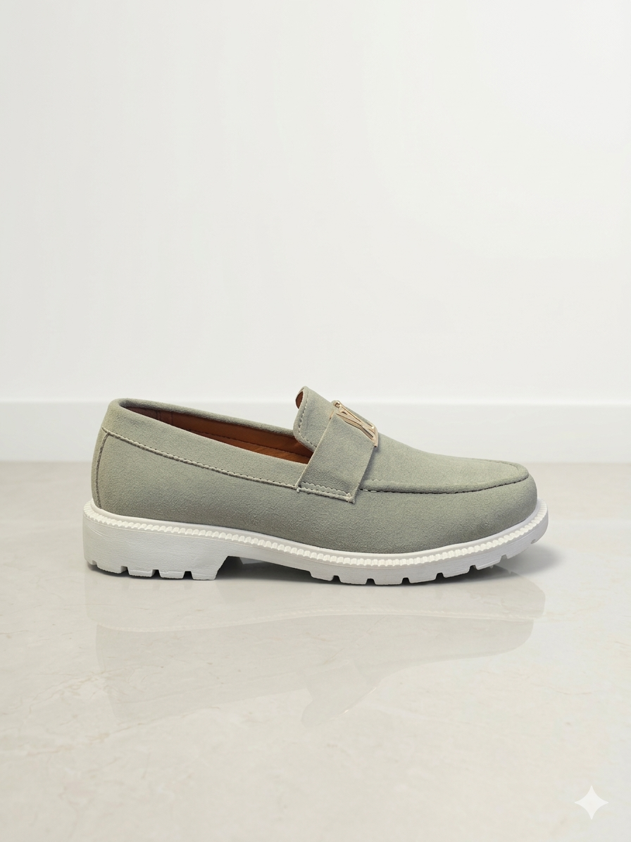 SneakoX mens LV-Grey formal shoes