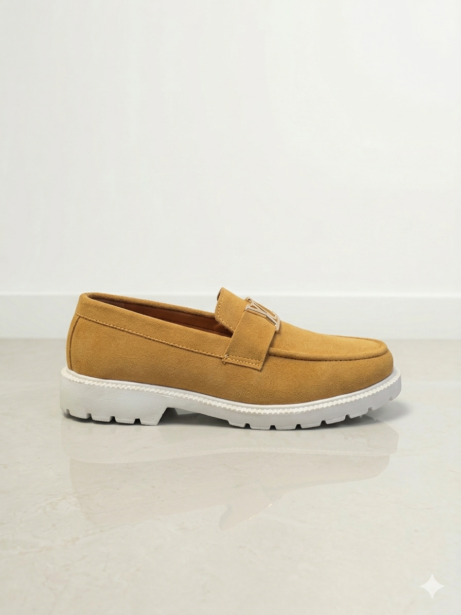 SneakoX mens LV-Mustard formal shoes