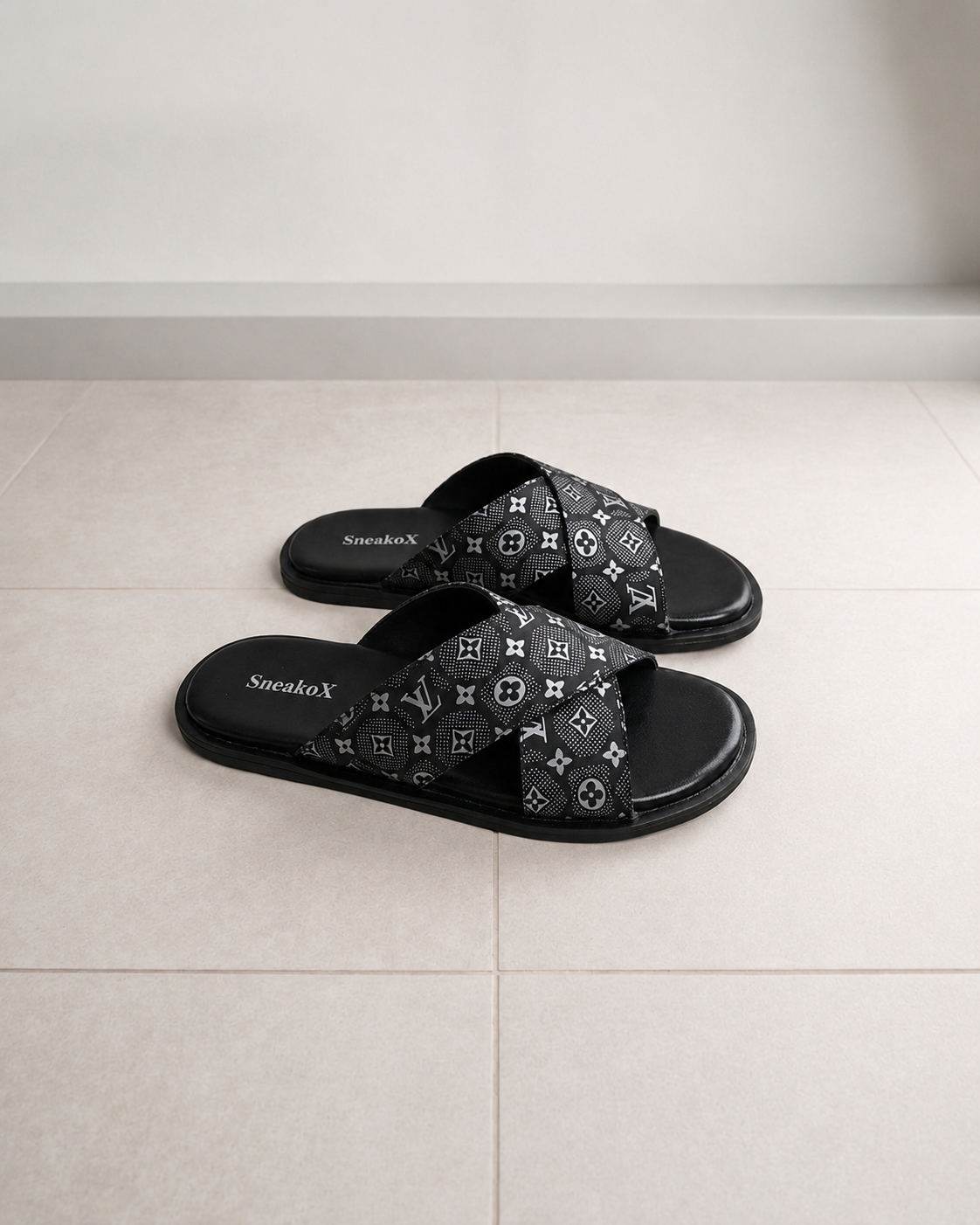 SneakoX  LV X style  Men’s Premium Comfort Slides