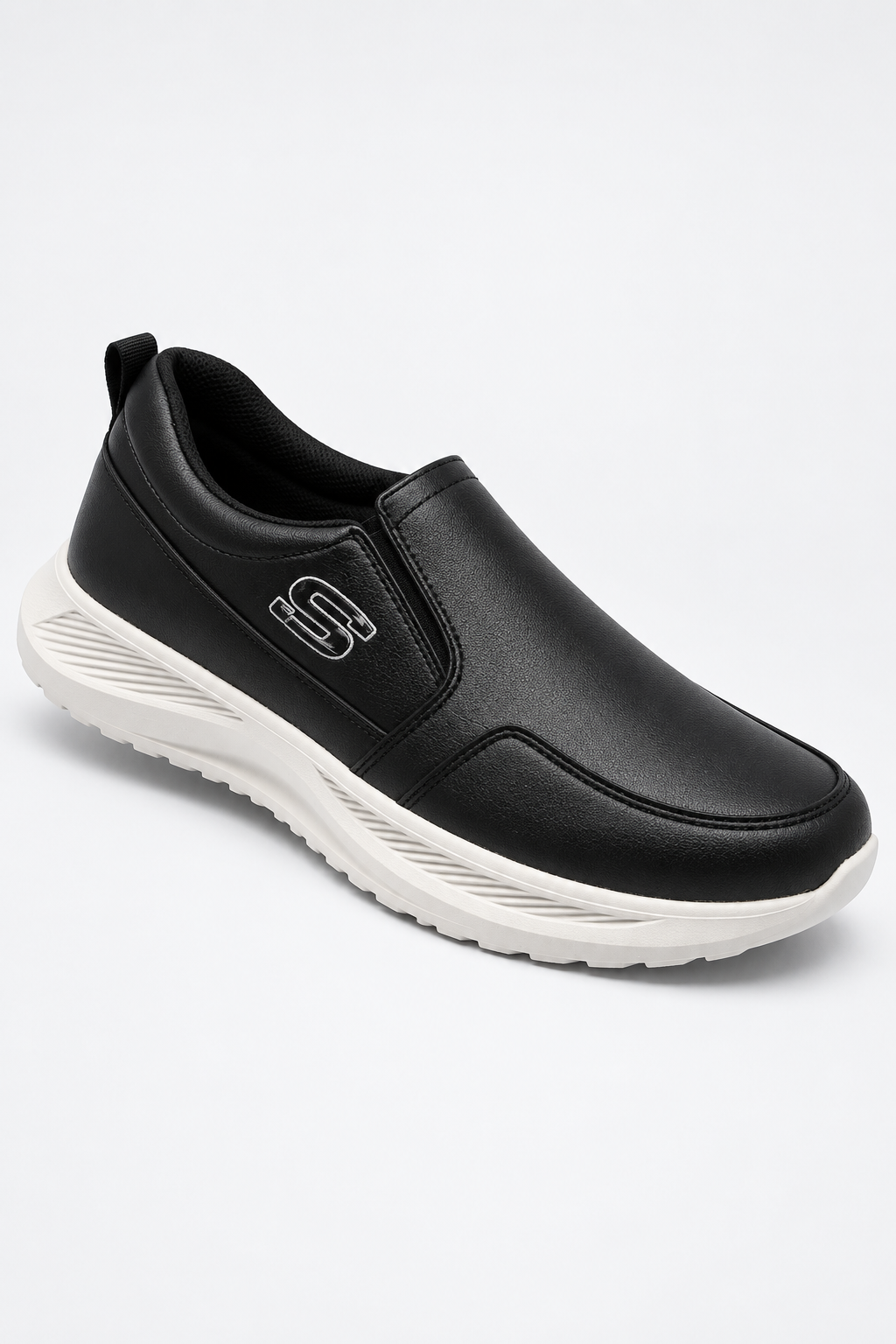 Men’s Premium Black Slip-On Comfort Sneakers